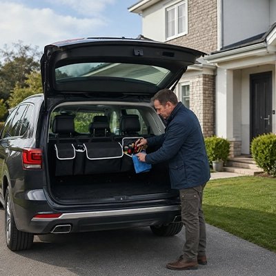 Rangement coffre voiture