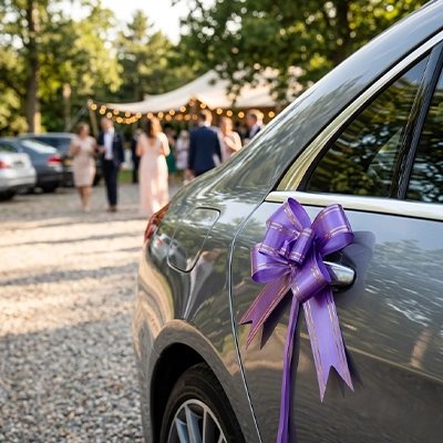 Décoration voiture mariage